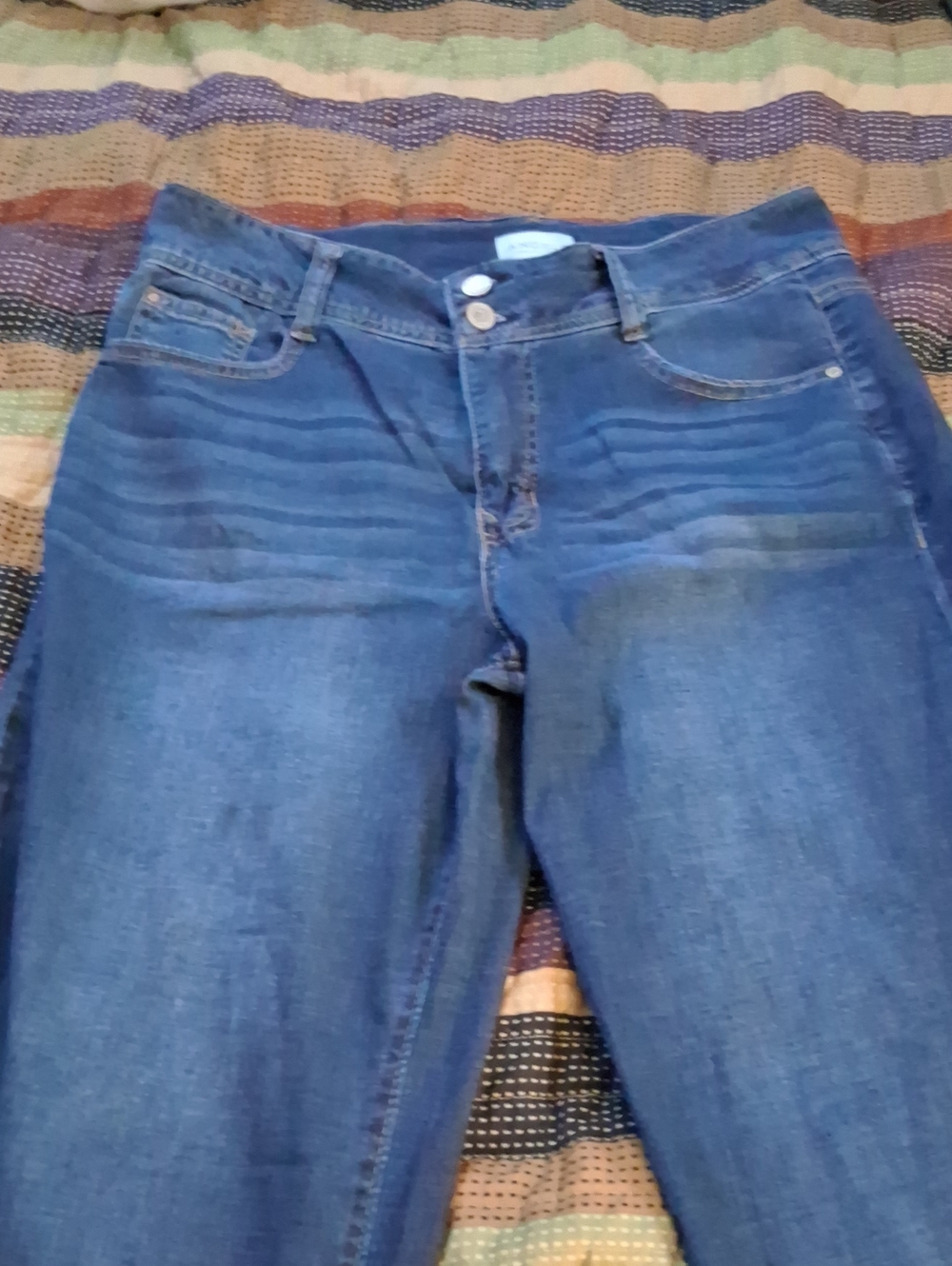 Angels Forever Young High-Rise Women's Jeans in Blue Wash Boot Cut
